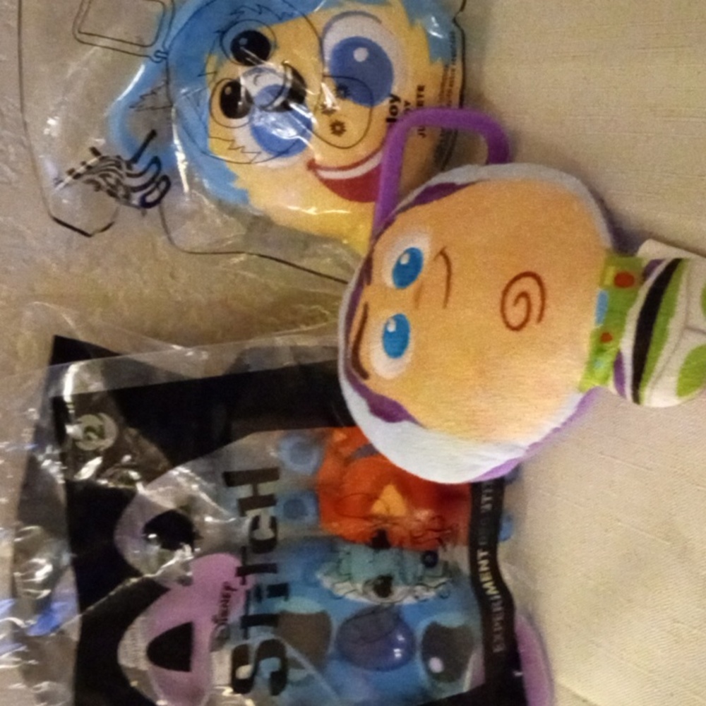 McDonalds Stitch (2), Buzz Lighting, & Joy